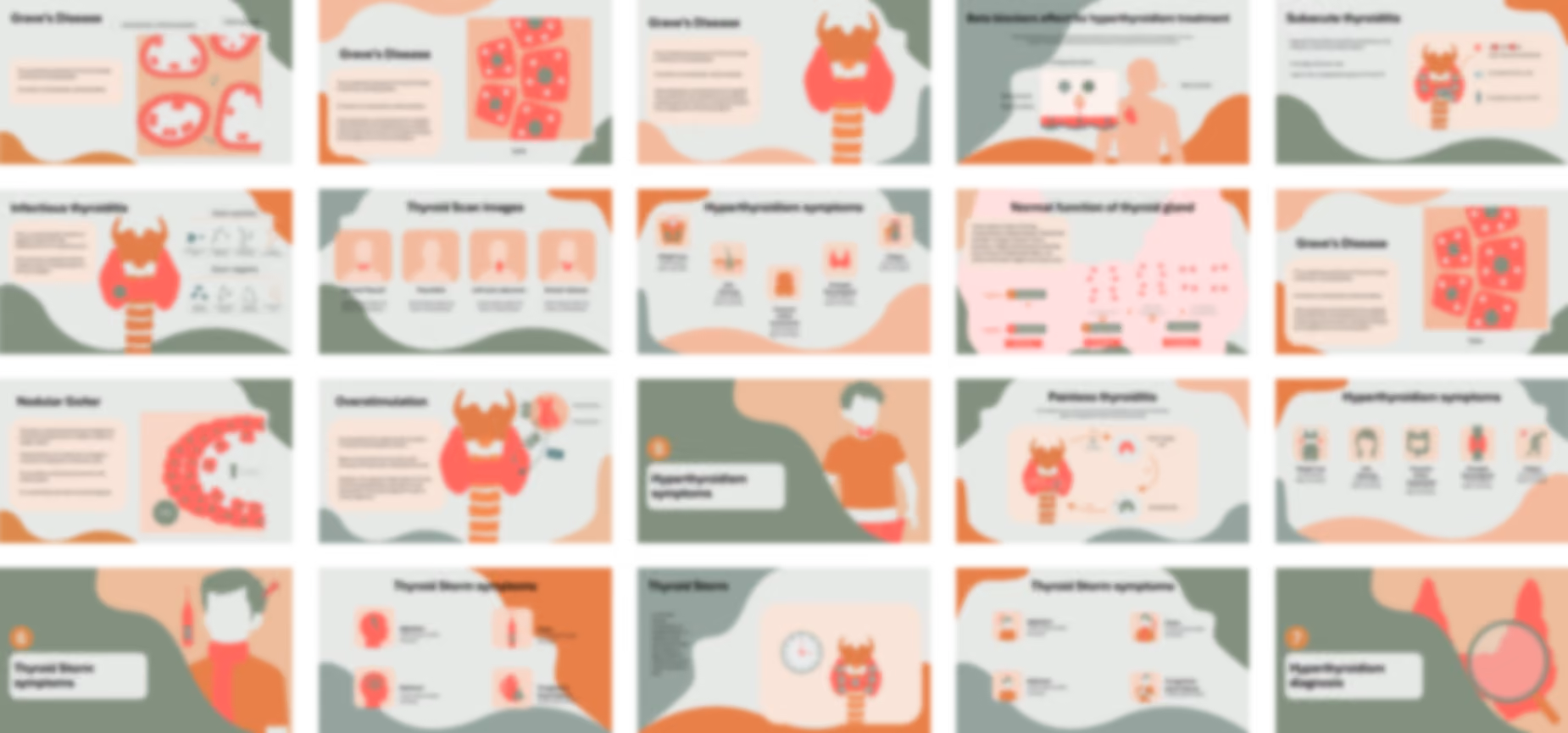 Hyperthyroidism presentation Template preview