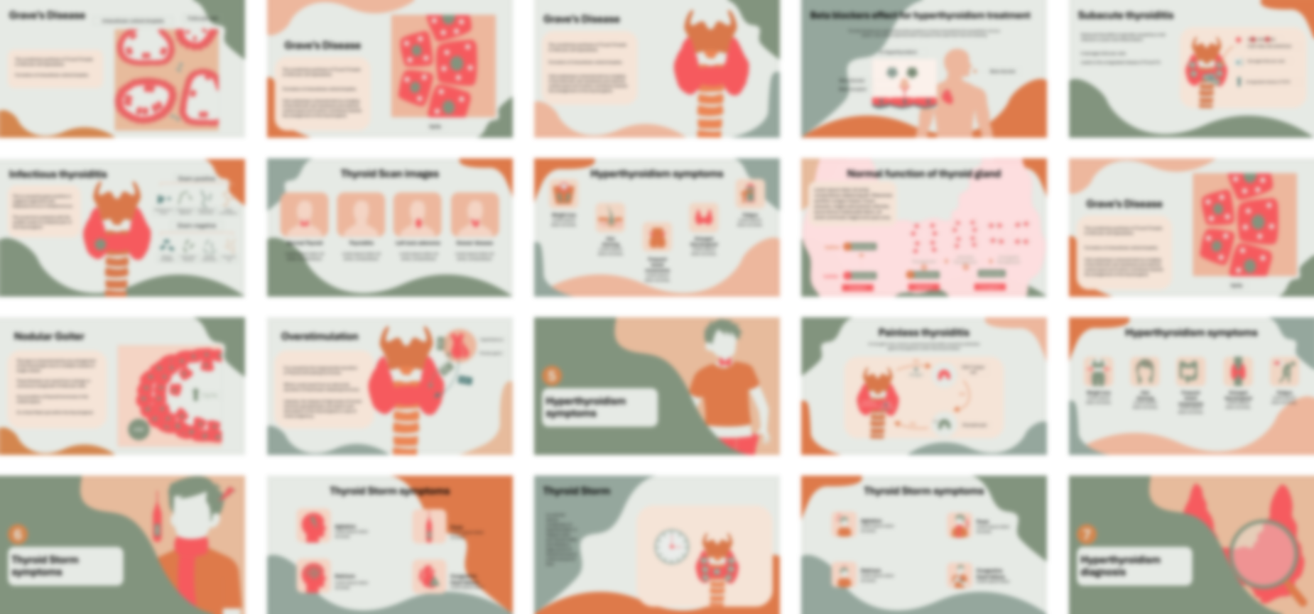 Hyperthyroidism presentation Template preview