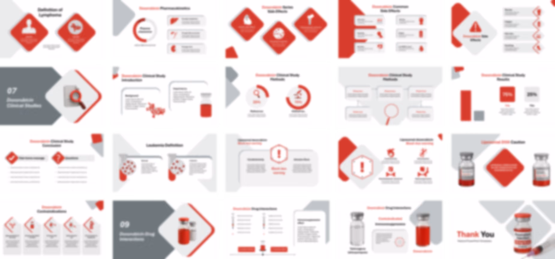 Doxorubicin PowerPoint template design preview