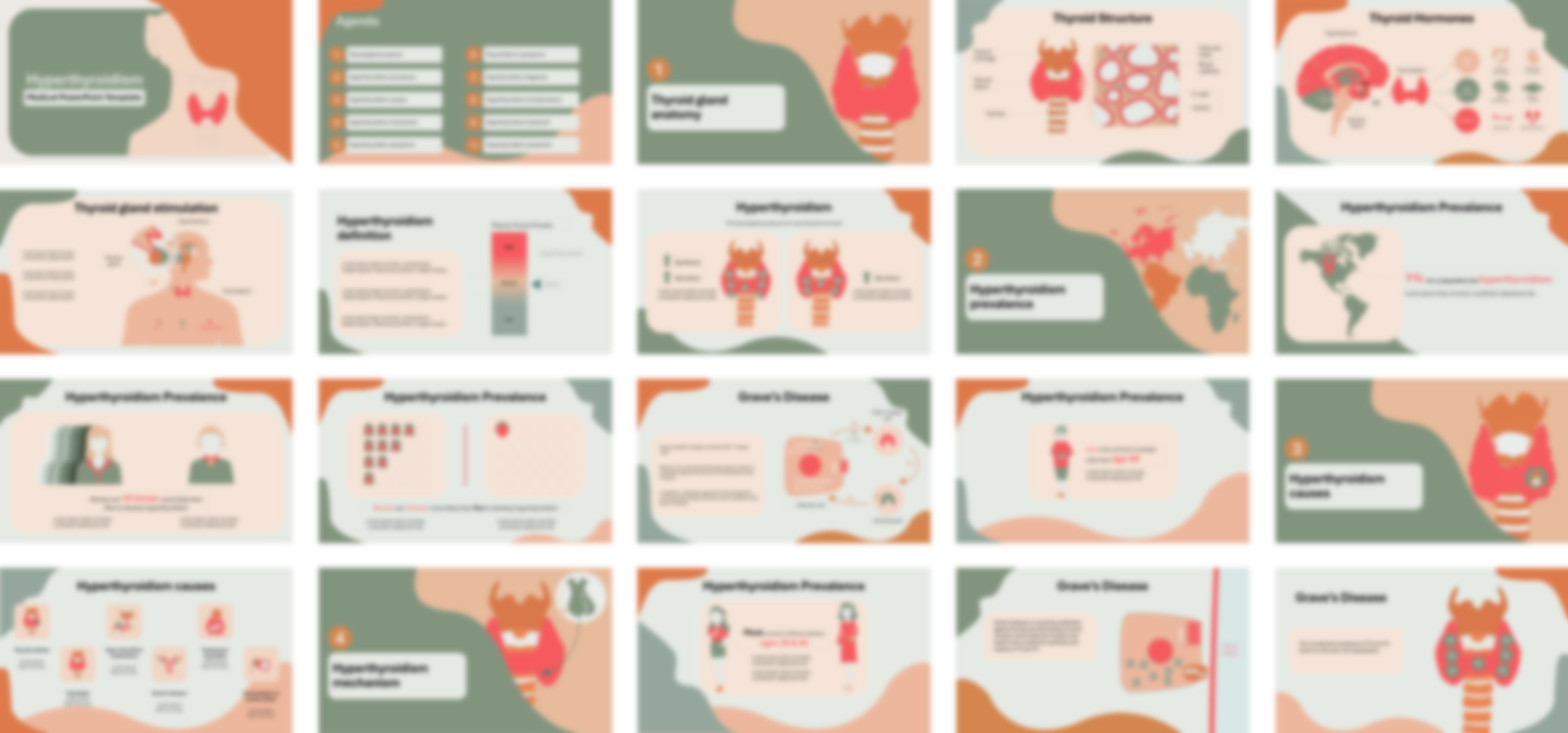 Hyperthyroidism PowerPoint Template slide preview