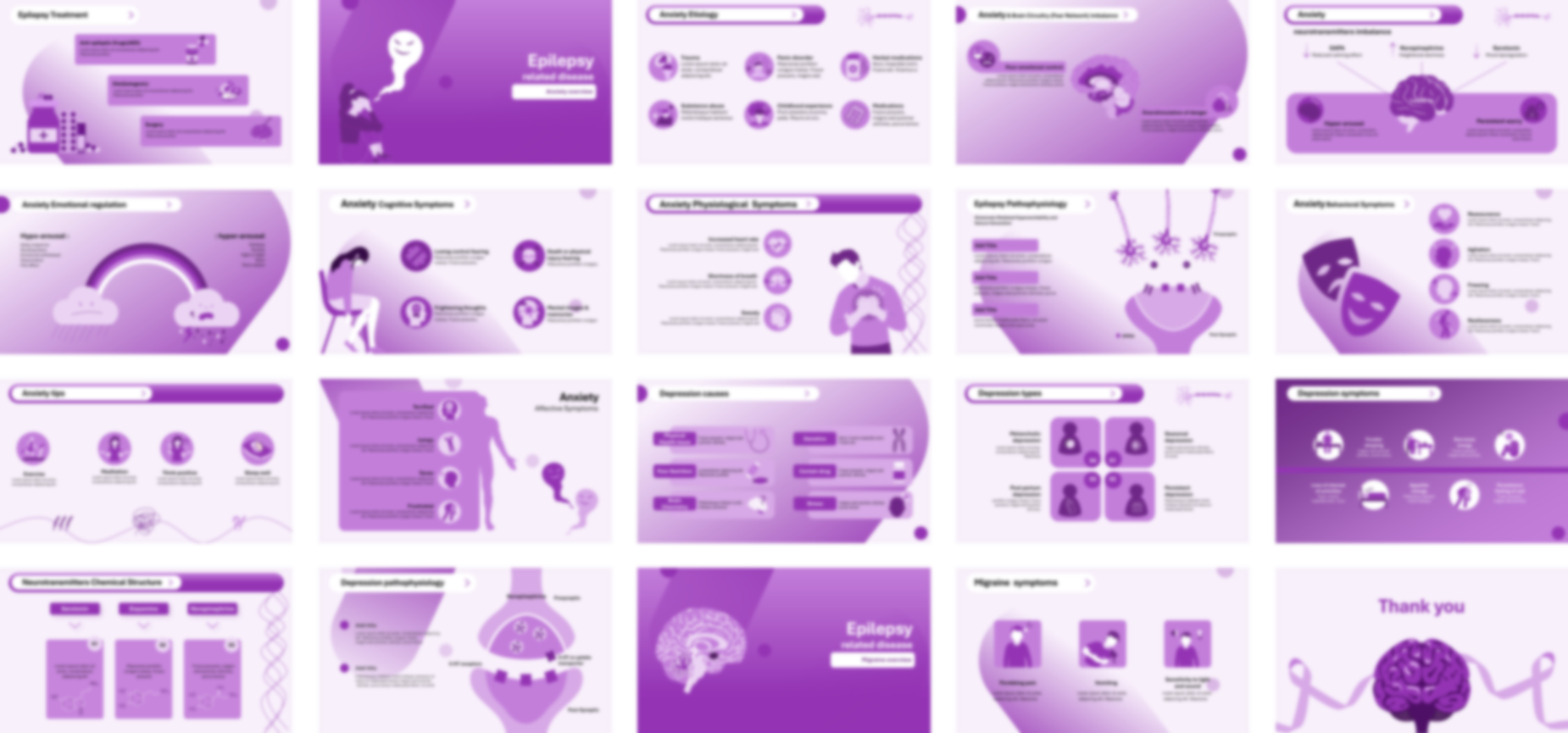 Epilepsy PowerPoint template design preview