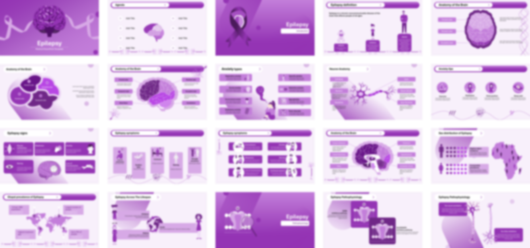 Epilepsy PowerPoint Template slide preview
