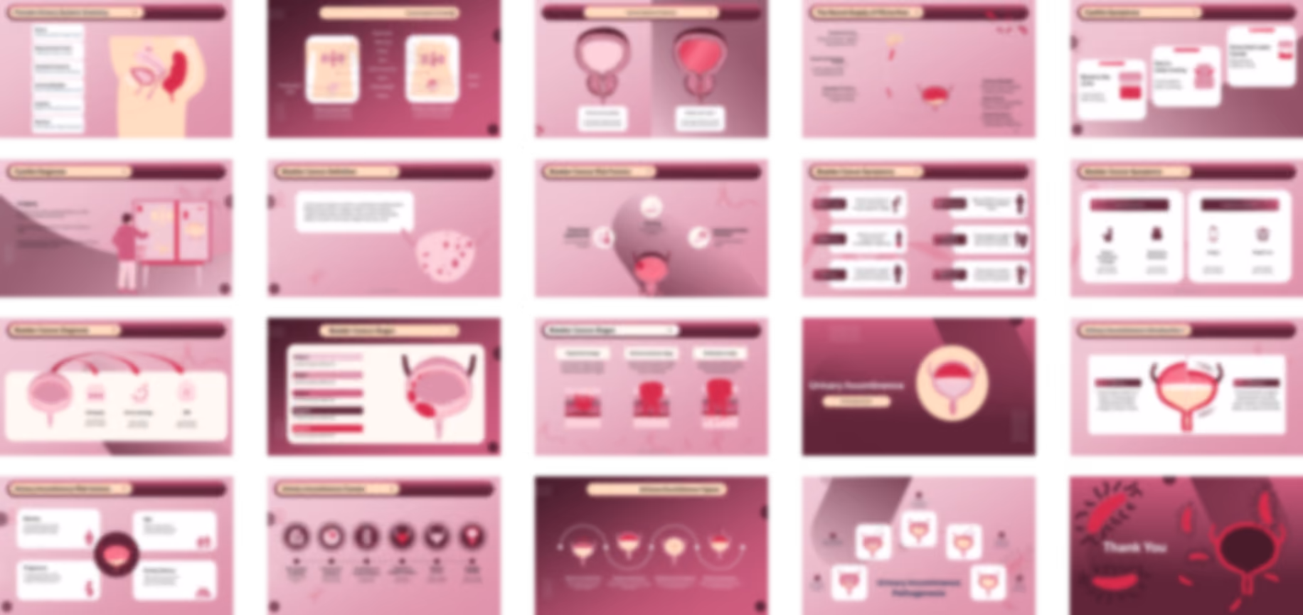 Cystitis PowerPoint template design preview