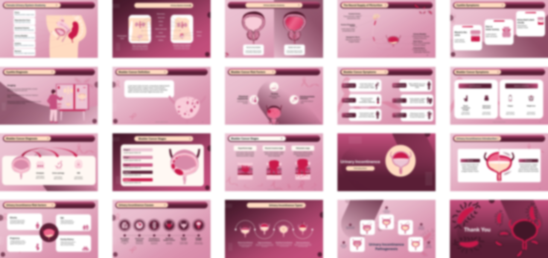 Cystitis PowerPoint template design preview