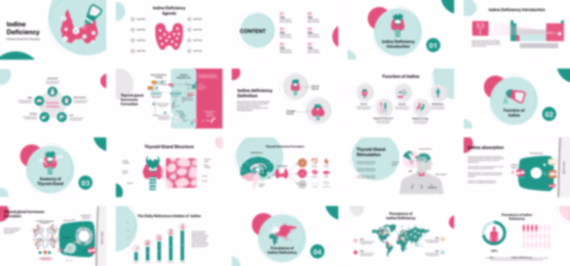 Iodine Deficiency PowerPoint Template slide preview
