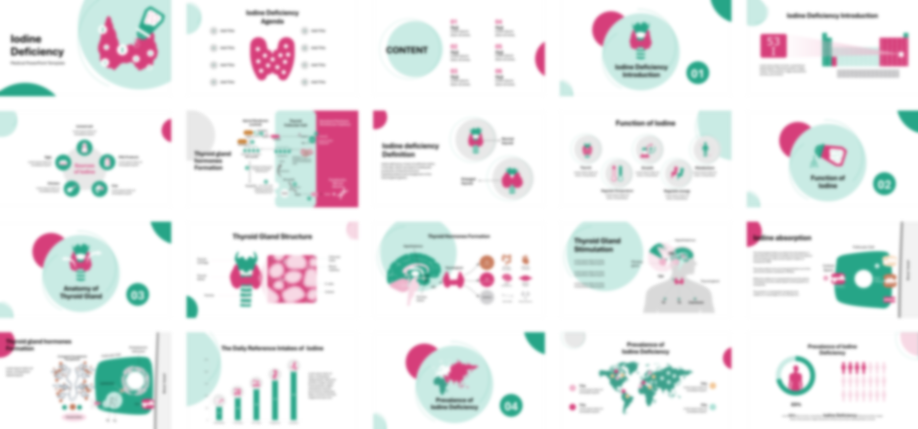Iodine Deficiency PowerPoint Template slide preview