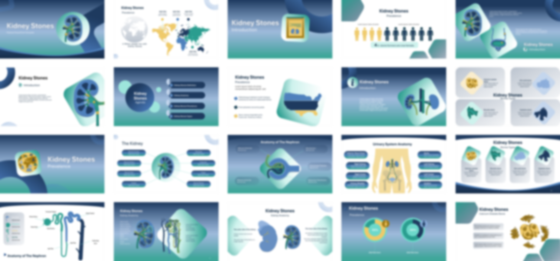 Kidney Stones PowerPoint Template slide preview