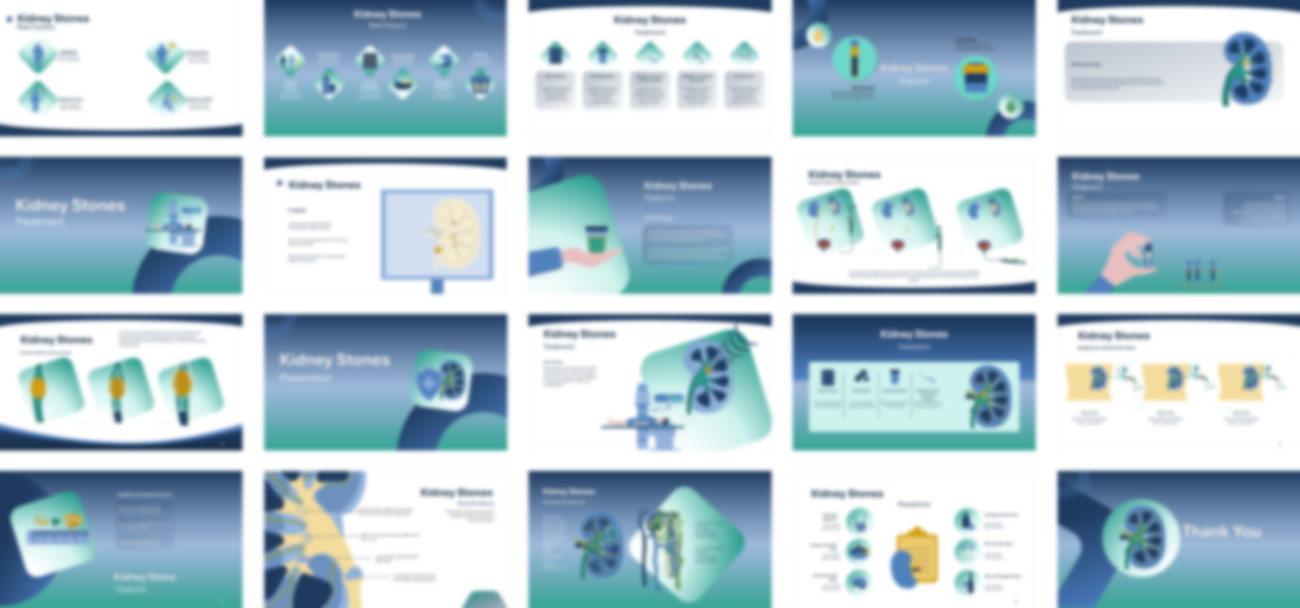 Kidney Stones PowerPoint template design preview
