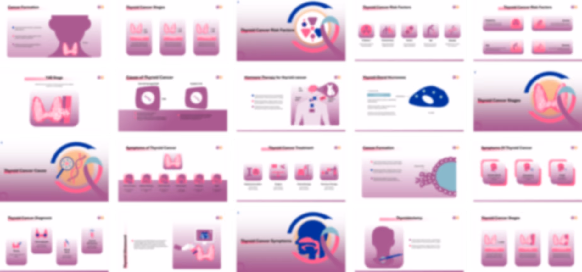 Thyroid Cancer presentation Template preview