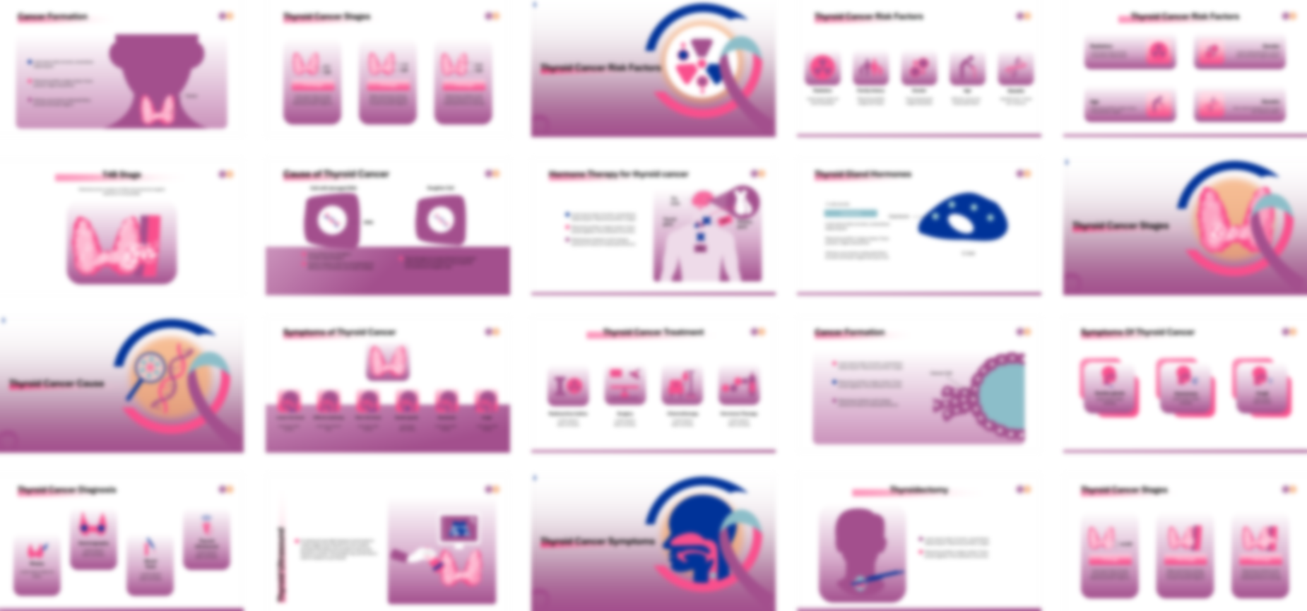 Thyroid Cancer presentation Template preview