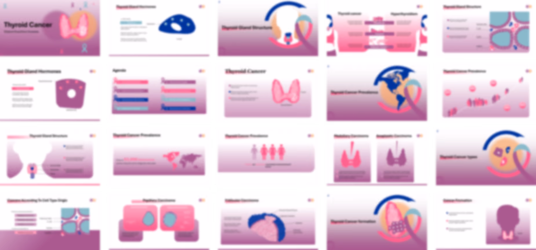 Thyroid Cancer PowerPoint Template slide preview
