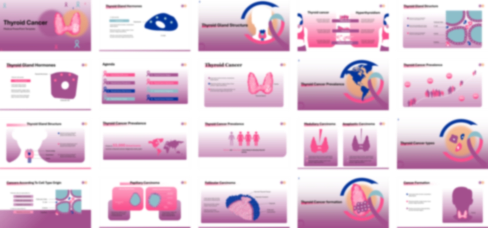 Thyroid Cancer PowerPoint Template slide preview
