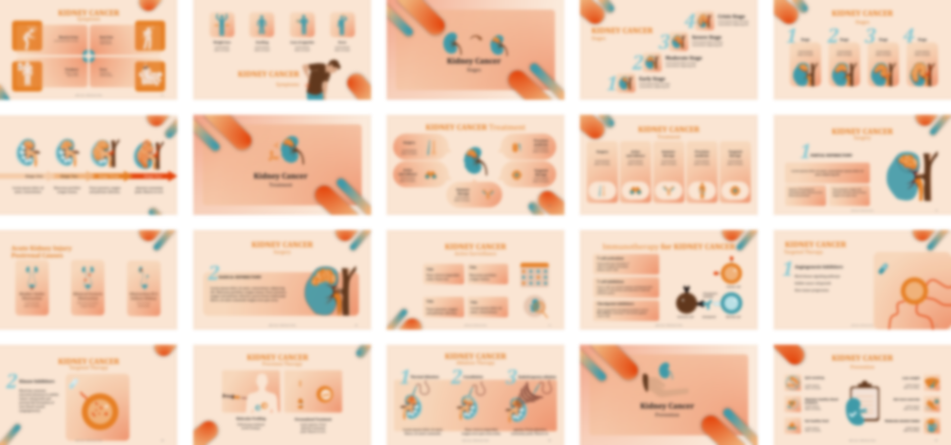 Kidney Cancer presentation Template preview