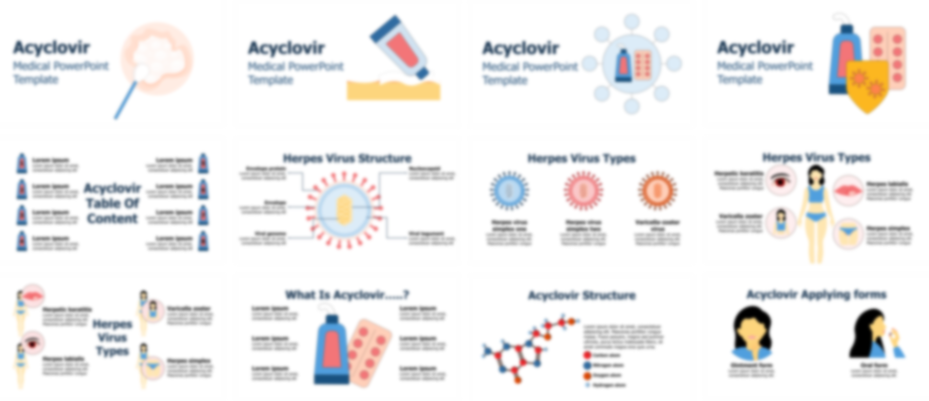 Acyclovir PowerPoint Template slide preview