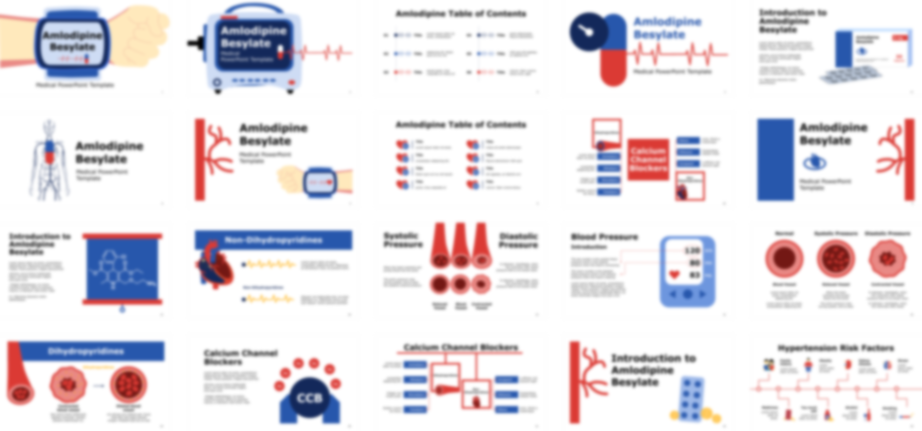 Amlodipine PowerPoint Template slide preview