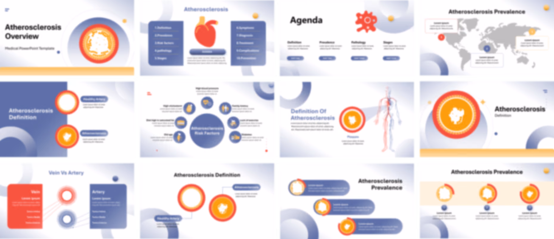 Atherosclerosis Overview PowerPoint Template slide preview