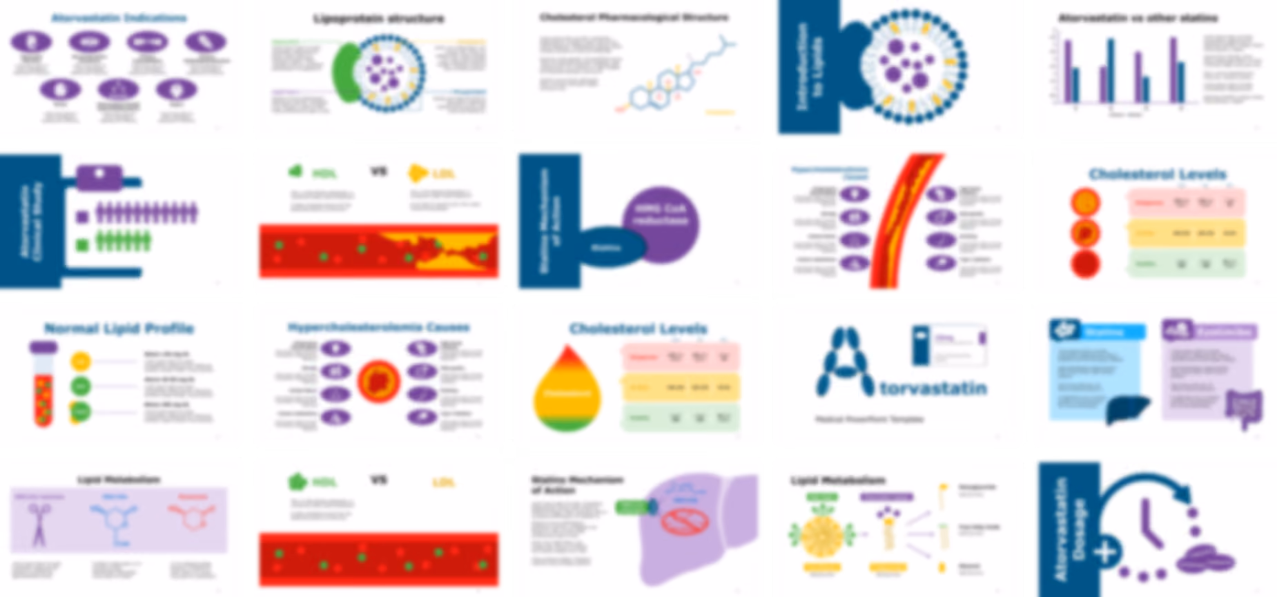 Atorvastatin presentation Template preview