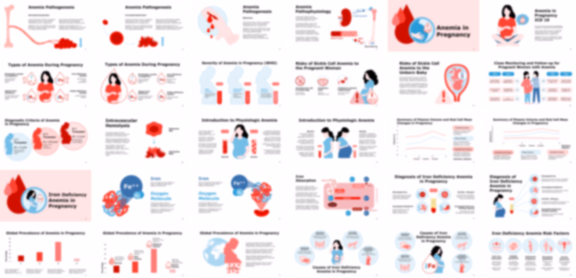 Anemia in Pregnancy presentation Template preview