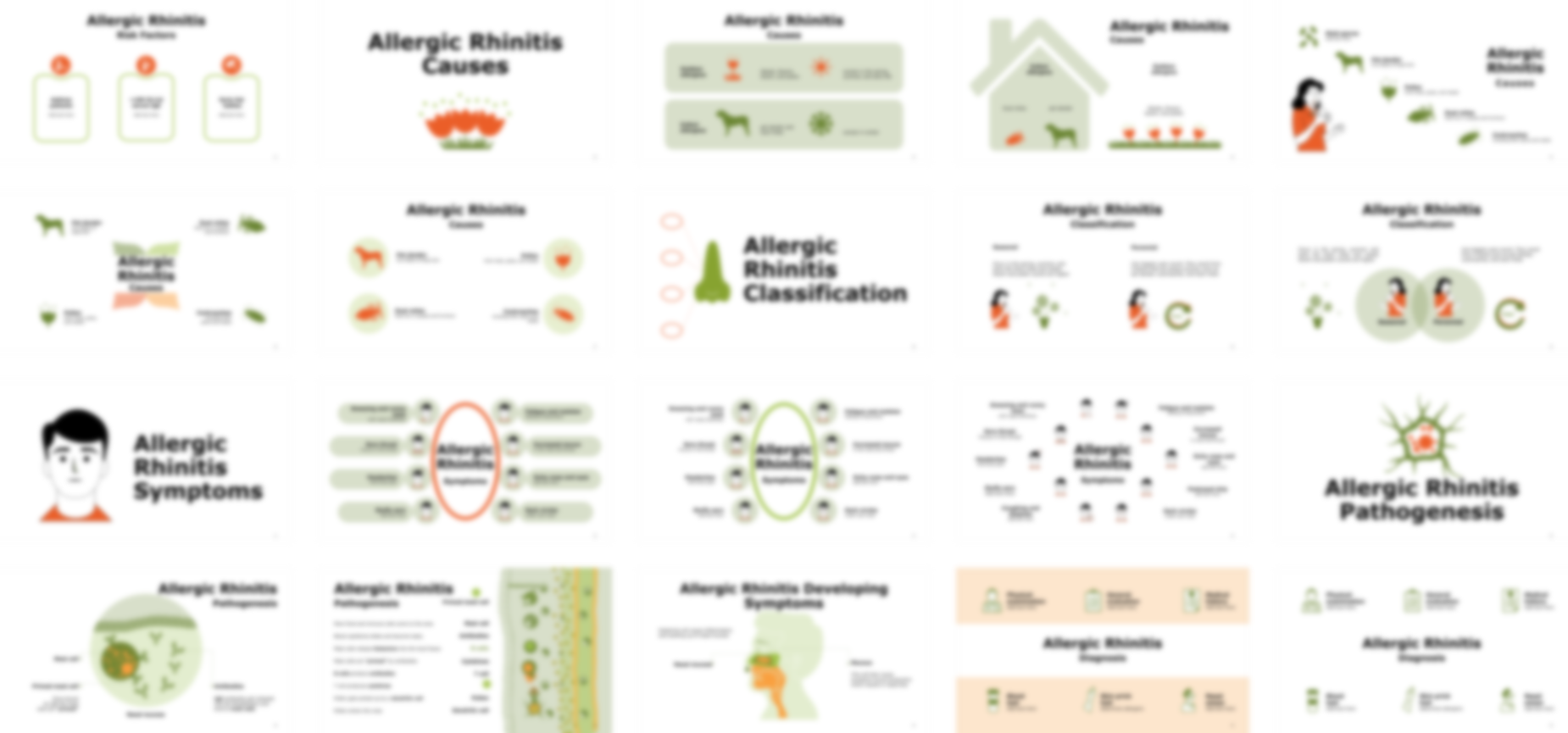 Allergic Rhinitis presentation Template preview