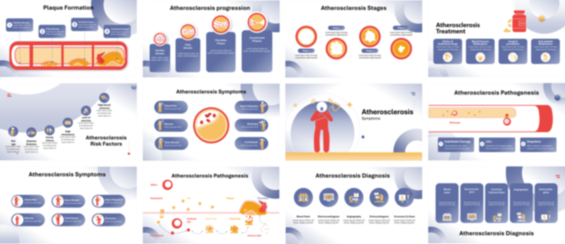 Atherosclerosis Overview presentation Template preview