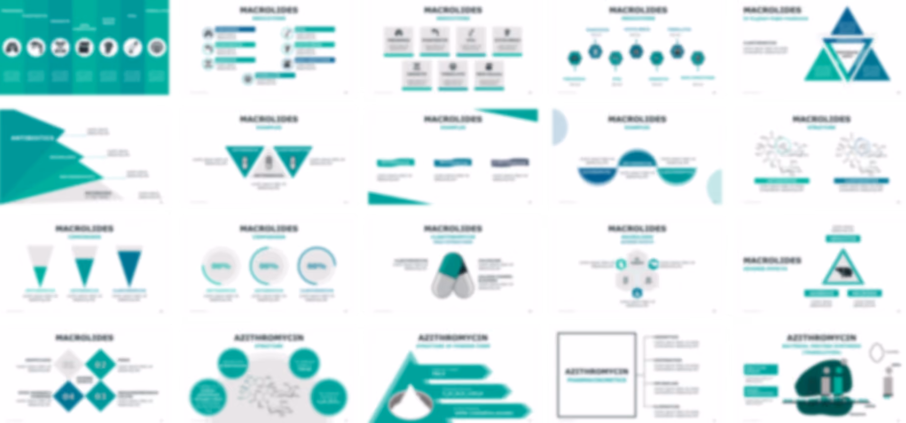 Azithromycin PowerPoint template design preview