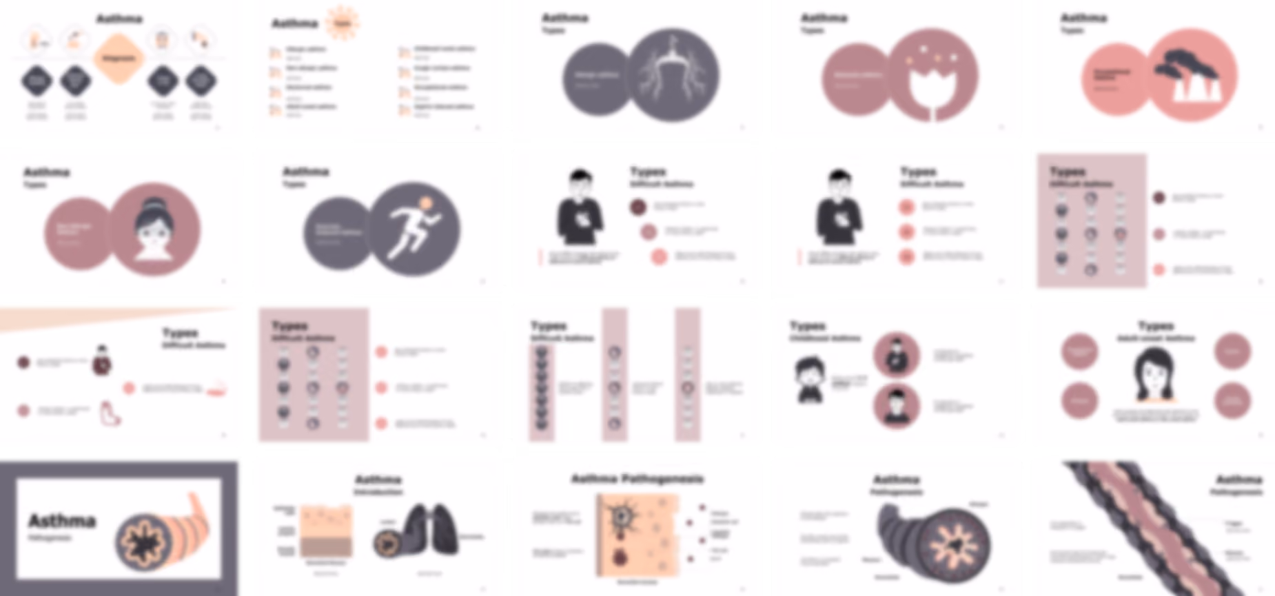 Bronchial Asthma presentation Template preview