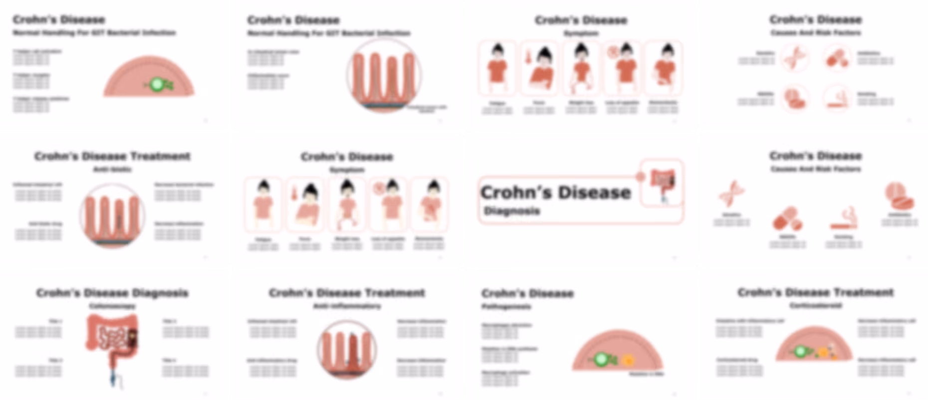 Crohn's disease presentation Template preview