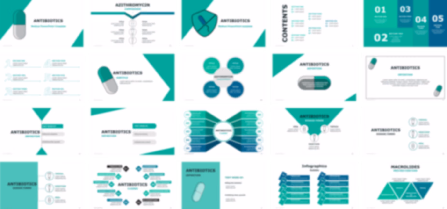 Azithromycin PowerPoint Template slide preview