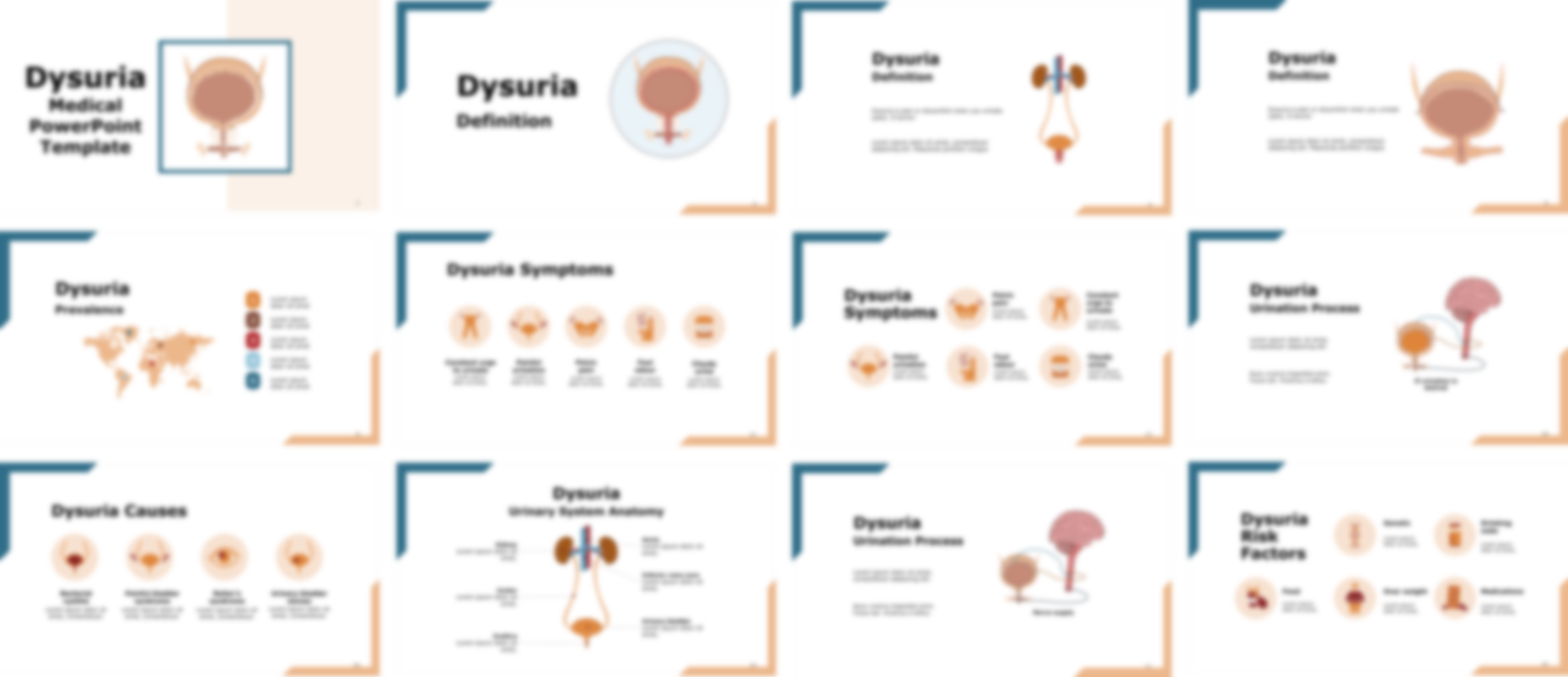 Dysuria PowerPoint Template slide preview