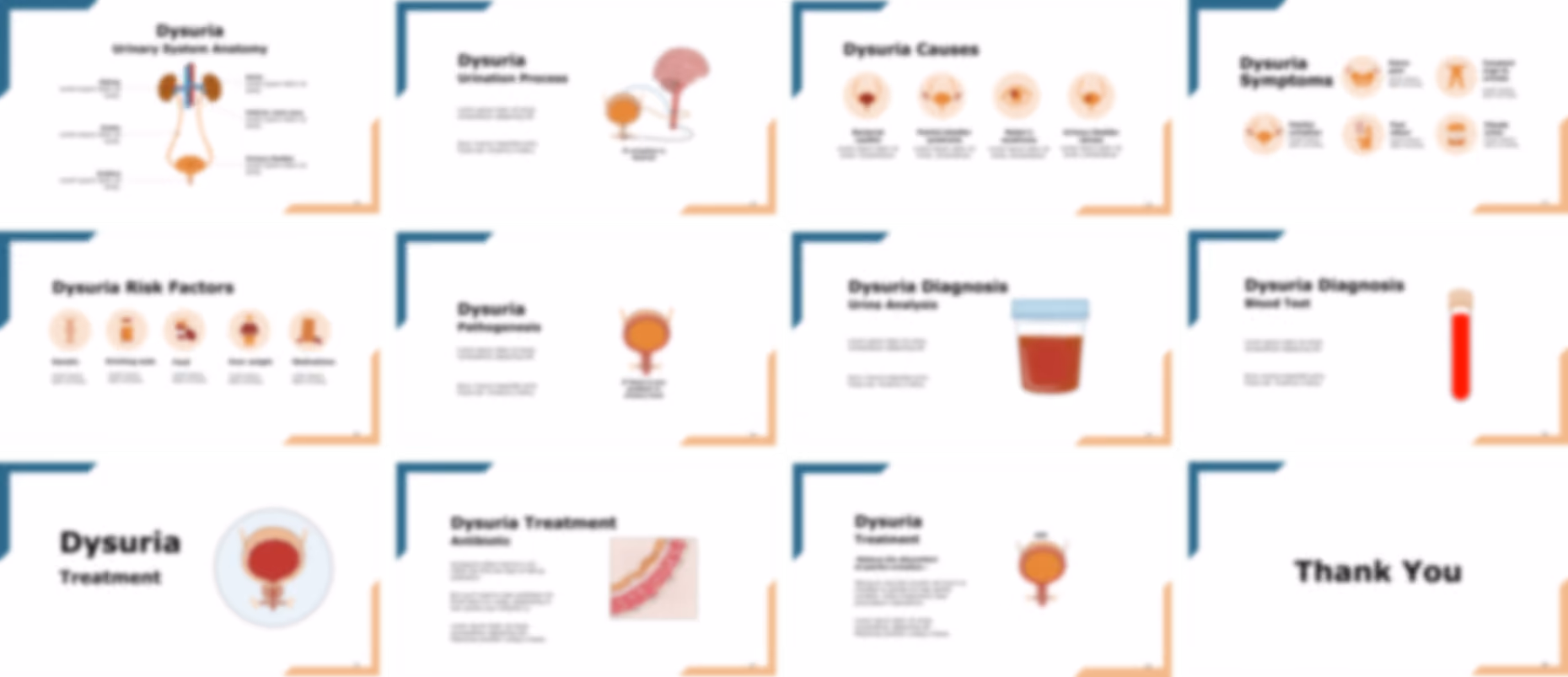 Dysuria PowerPoint template design preview