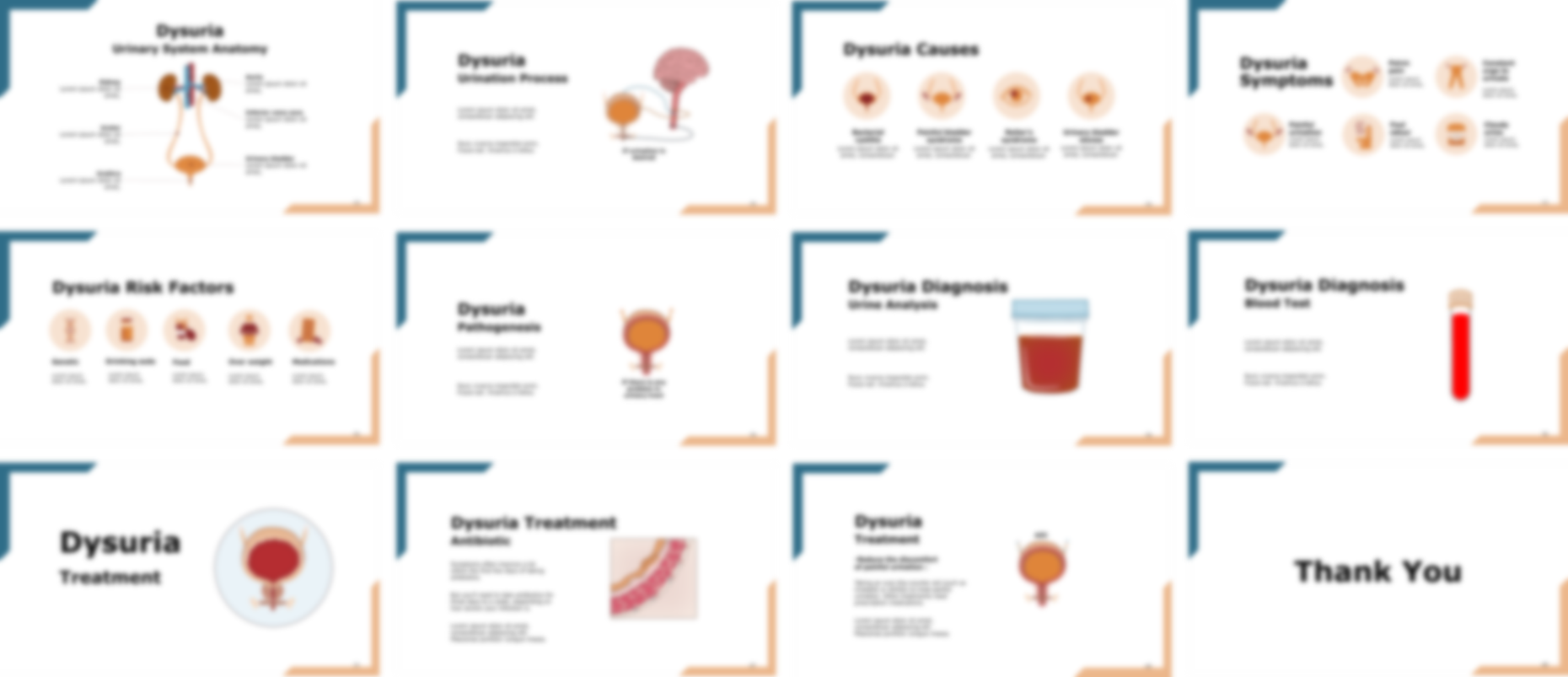 Dysuria PowerPoint template design preview