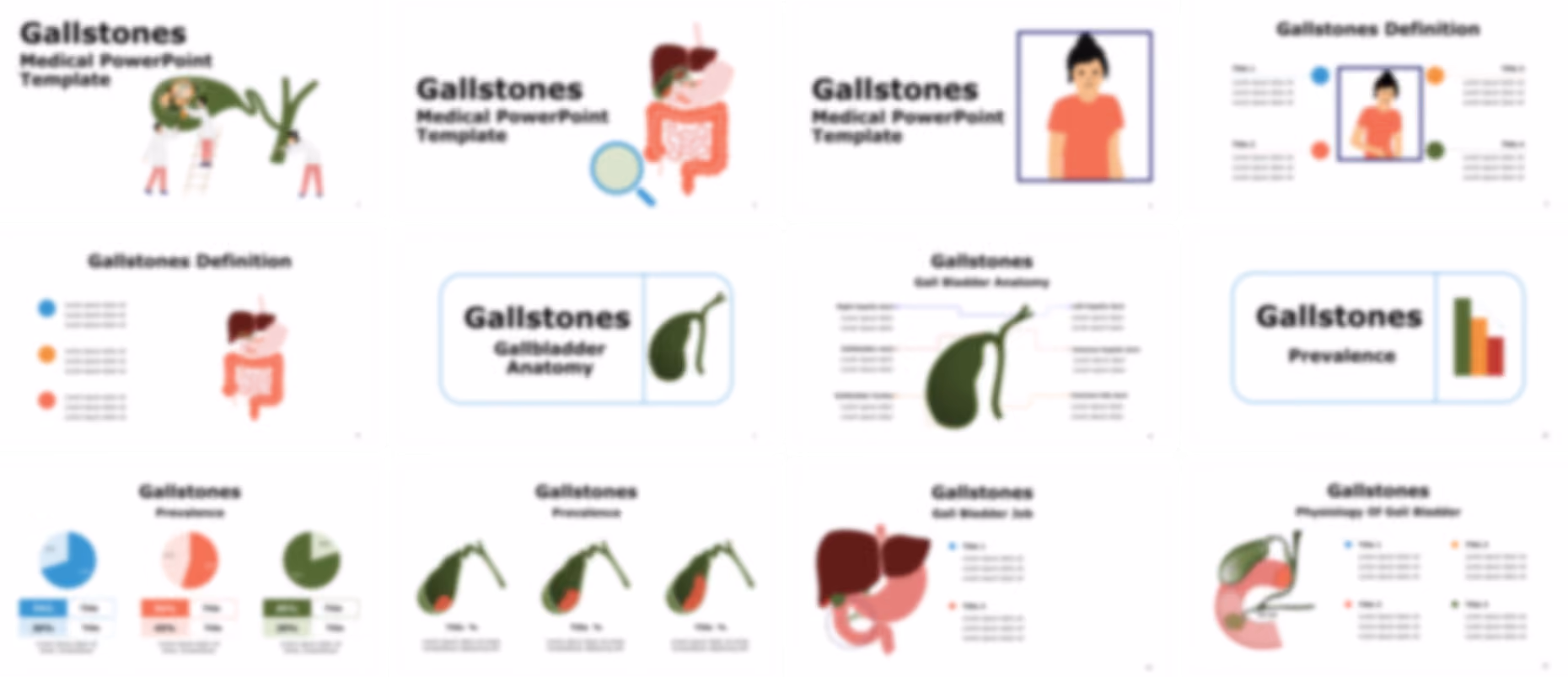 Gallstones PowerPoint Template slide preview