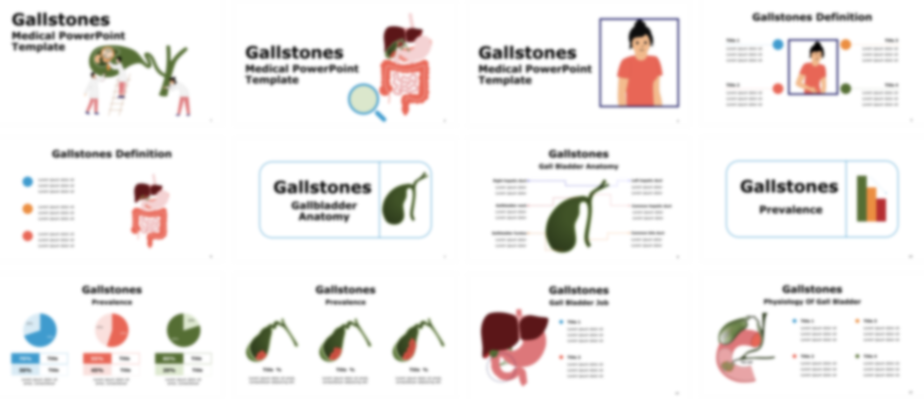 Gallstones PowerPoint Template slide preview