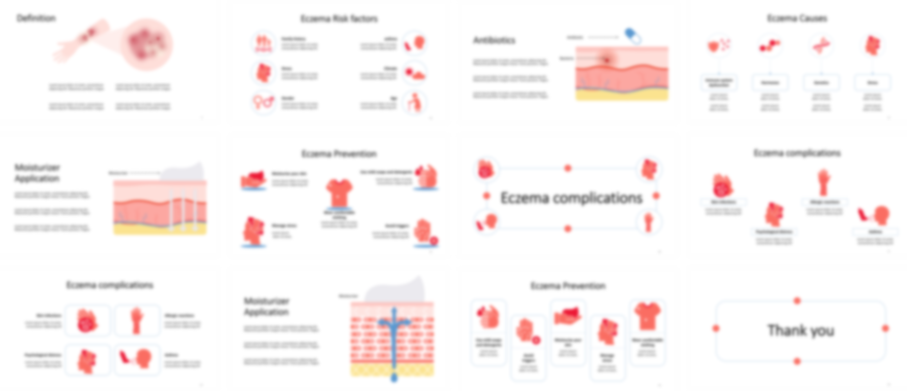 Eczema PowerPoint template design preview