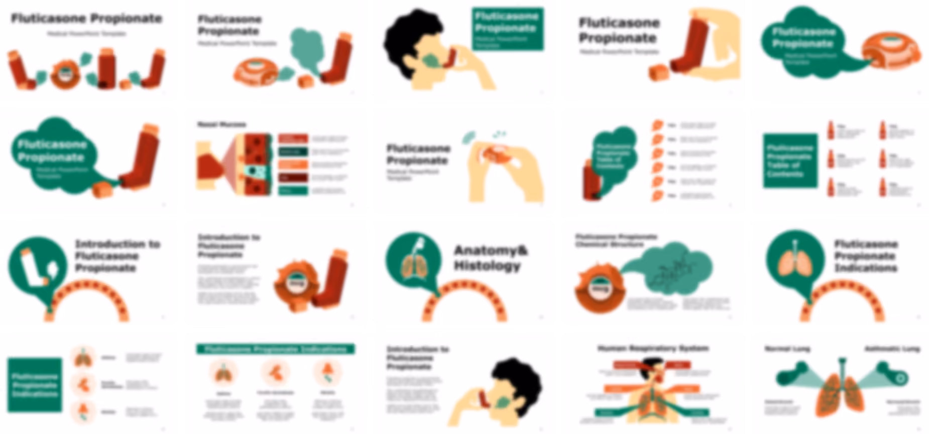 Fluticasone Propionate PowerPoint Template slide preview