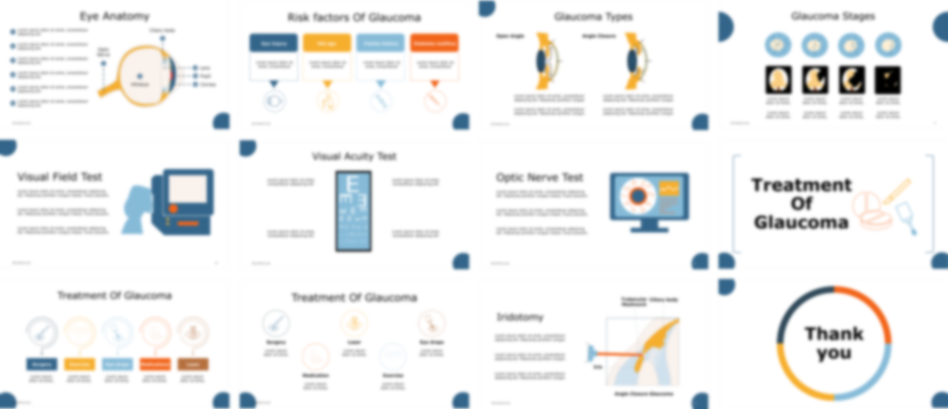 Glaucoma PowerPoint template design preview