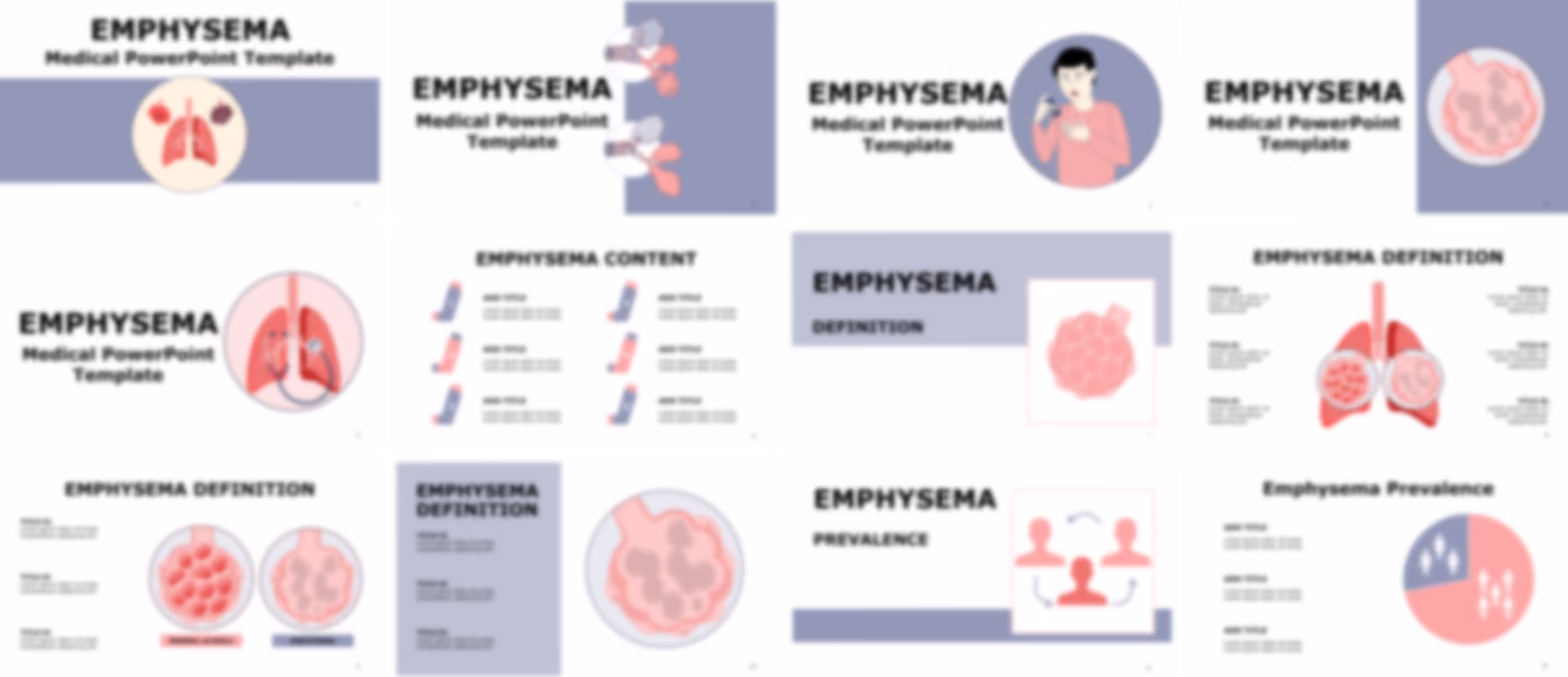 Emphysema PowerPoint Template slide preview