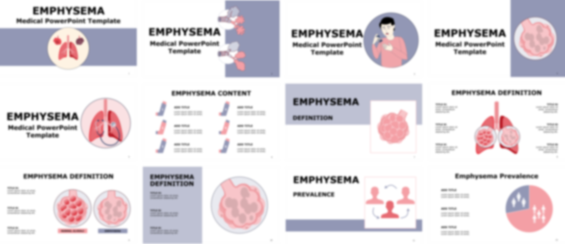 Emphysema PowerPoint Template slide preview