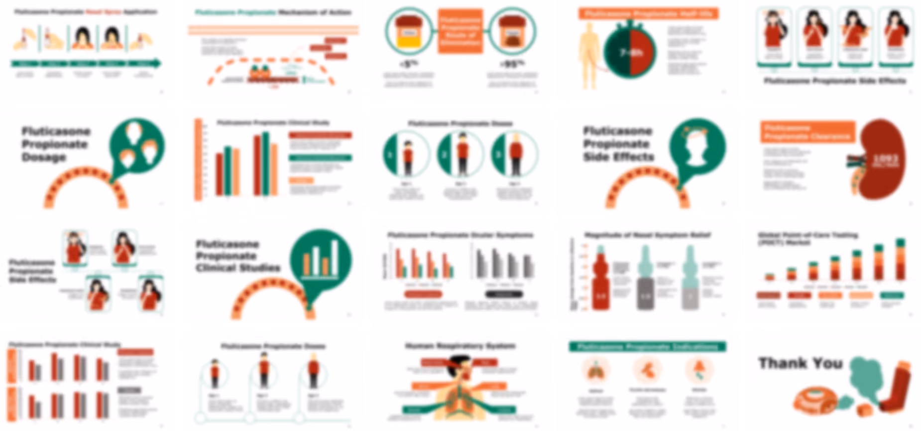 Fluticasone Propionate PowerPoint template design preview