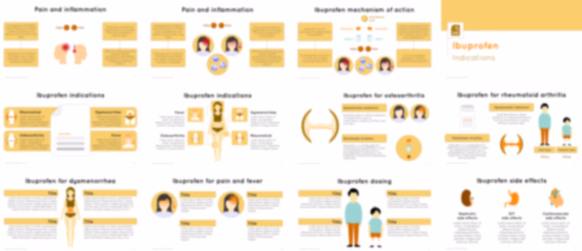 Ibuprofen presentation Template preview
