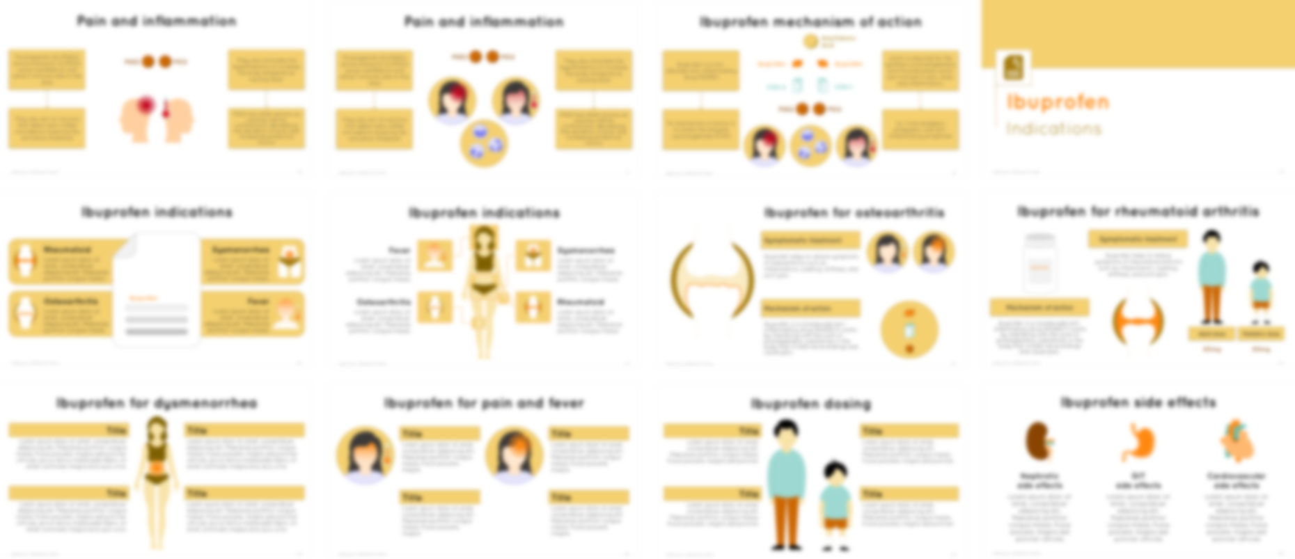 Ibuprofen presentation Template preview