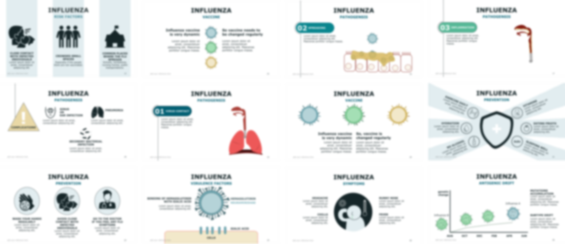 Influenza presentation Template preview