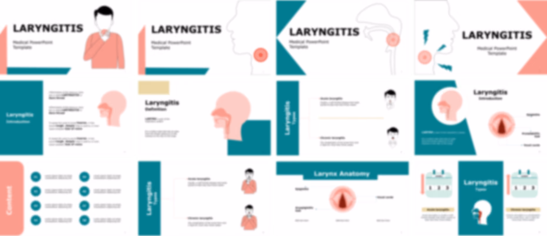 Laryngitis PowerPoint Template slide preview