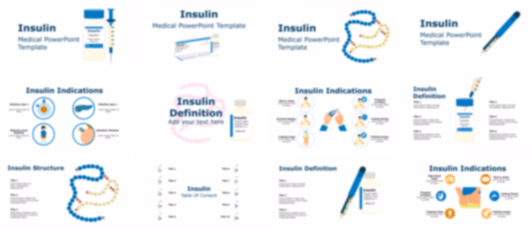 Insulin PowerPoint Template slide preview
