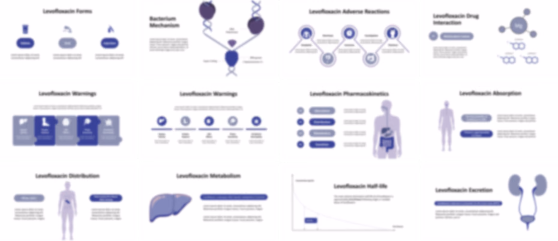Levofloxacin PowerPoint template design preview