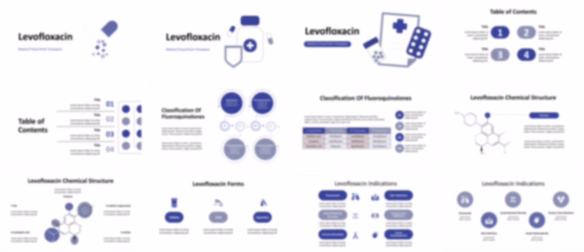 Levofloxacin PowerPoint Template slide preview