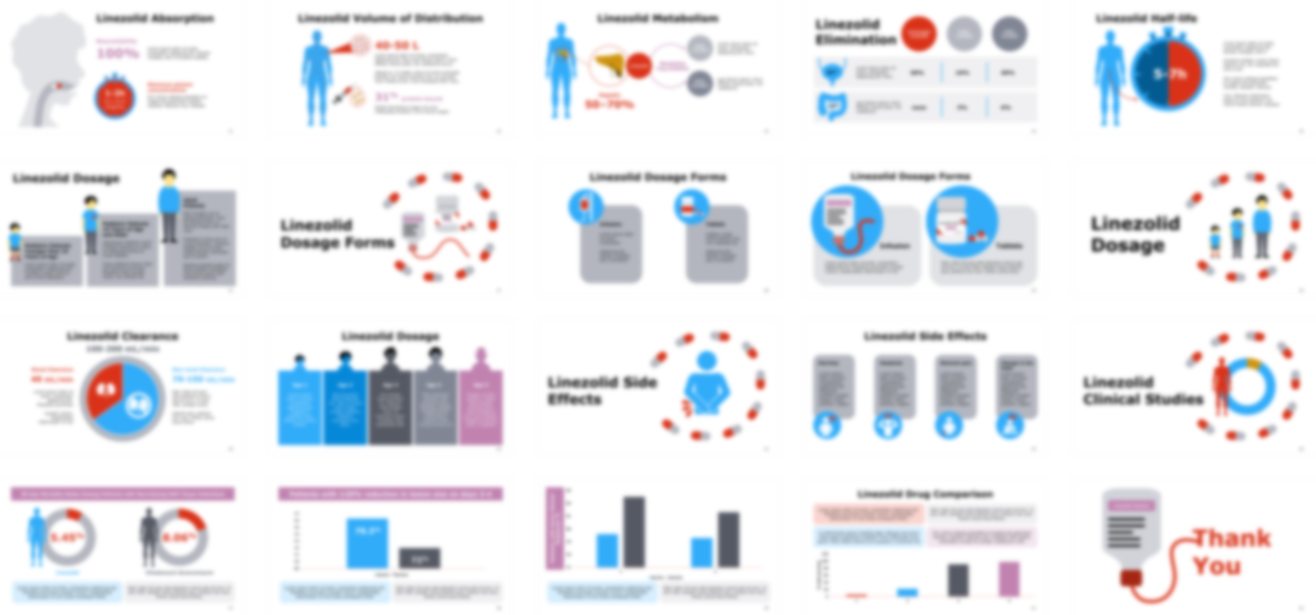 Linezolid PowerPoint template design preview