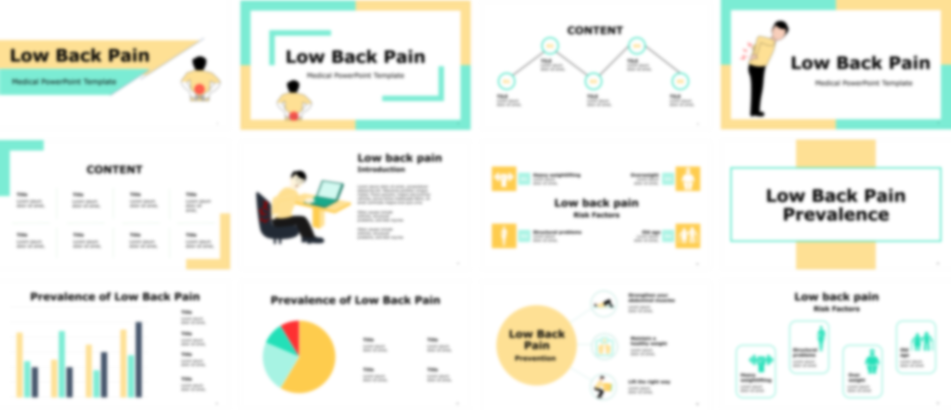 Low Back Pain PowerPoint Template slide preview