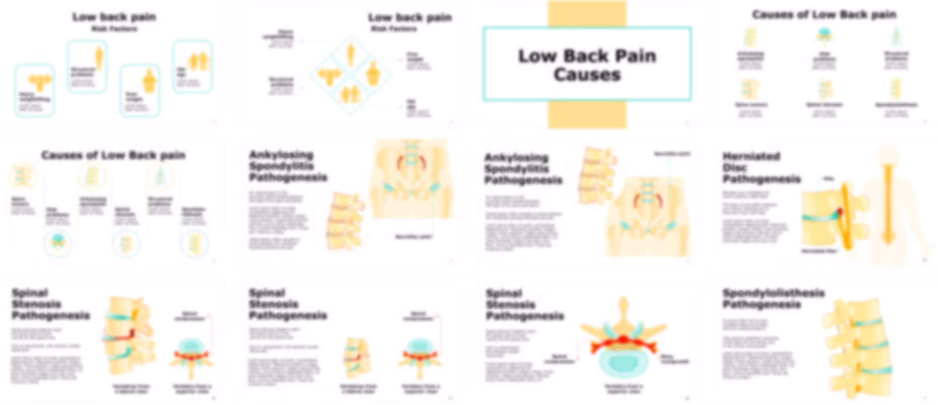 Low Back Pain presentation Template preview