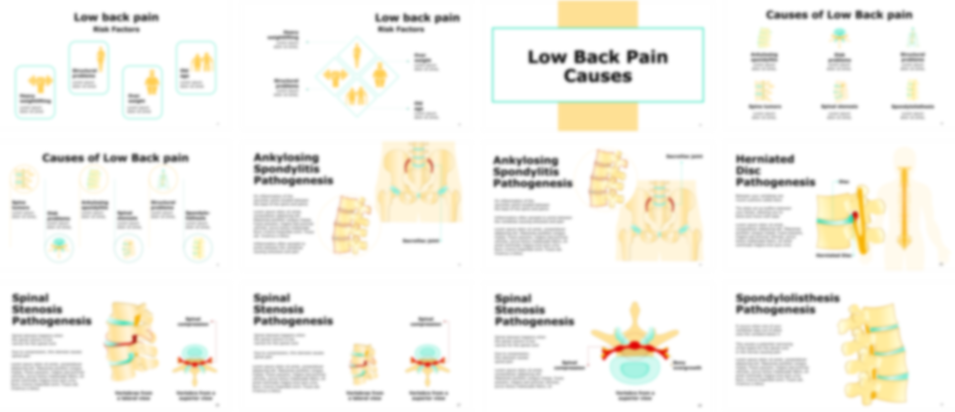 Low Back Pain presentation Template preview